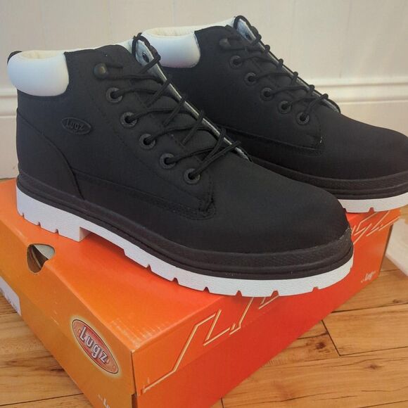 NEW in Box Lugz Men\'s Brawn Boot Ripstop Nylon Chukka Black Size 10